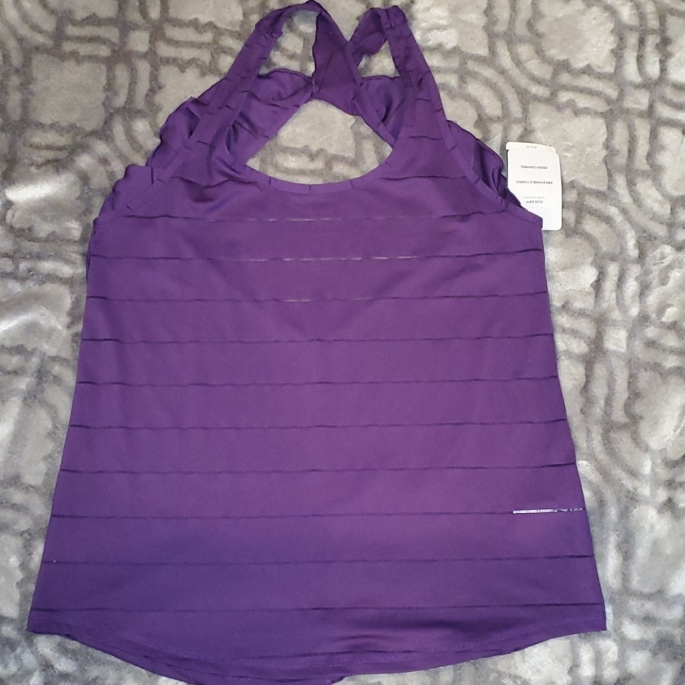 Champion swim top cover wicks moisture purple